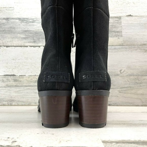 Sorel Cate Tall Rain & Waterproof Ready Boots Blac - Picture 7 of 16